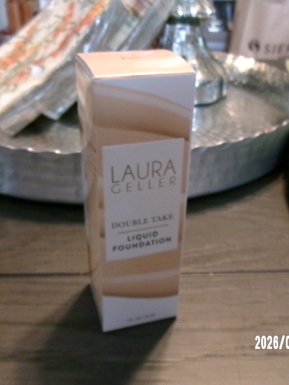 Laura Geller Double Take Liquid Foundation - Fair - Full Coverage 1 fl oz NIB